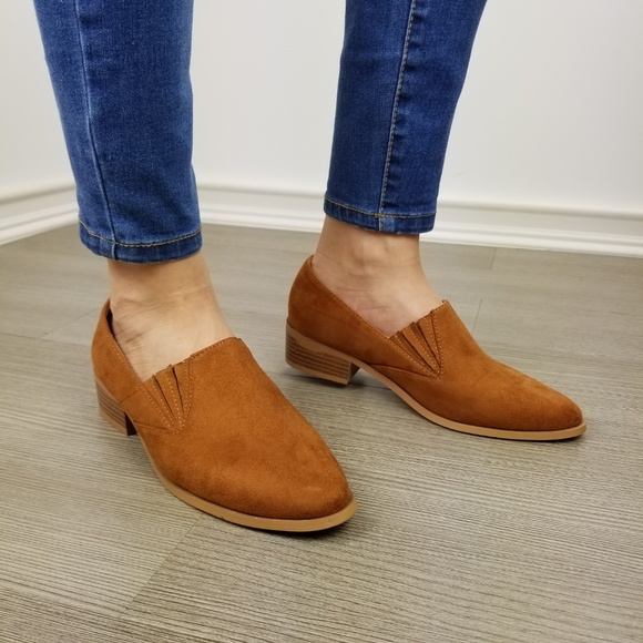 Hipster faux suede oxford slip on loafer - Picture 8 of 8